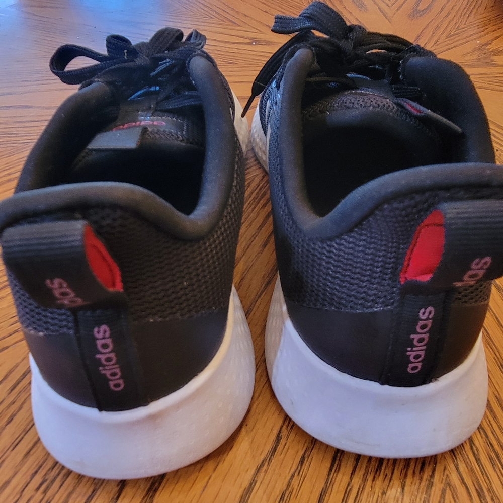 adidas Black and Red Athletic Shoes